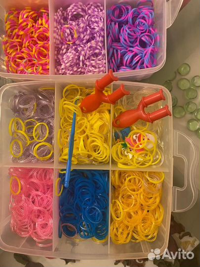 Набор резинок и станки для плетения