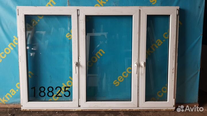 Пластиковое окно Б/У 1360(в)х2080(ш)