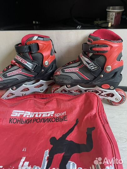 Роликовые коньки детские размер 31-34