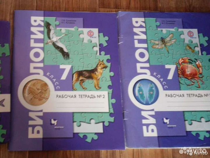 Учебники и тетради 6, 7, 8, 9 кл. (см. список)