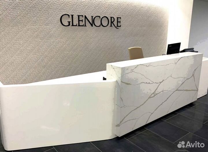 Барная стойка для офиса кварцевого агломерата