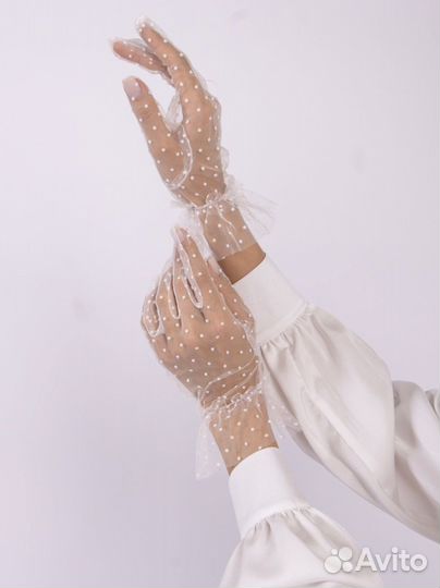 Перчатки женские в сетку