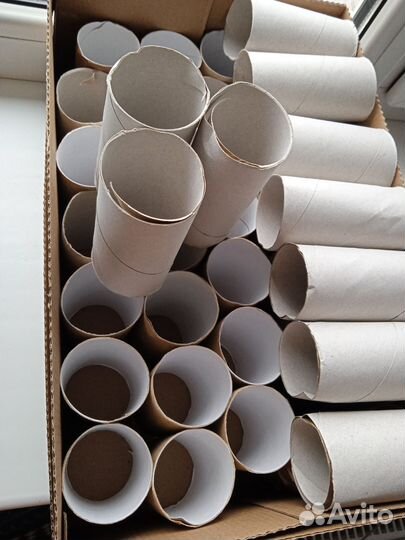 Втулки картонные от туалетной бумаги