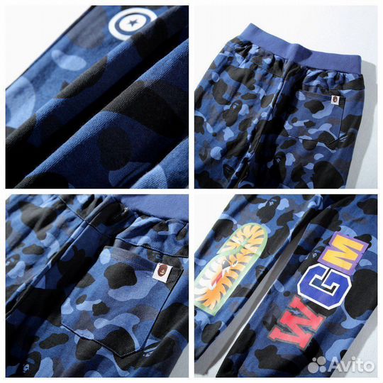 Спортивные штаны Bape Синие