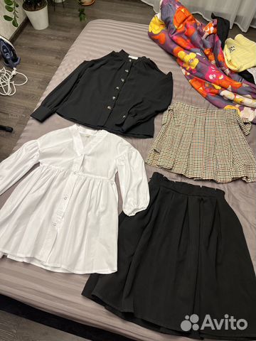 Блузка, юбка для девочки. Р 130-140, новые