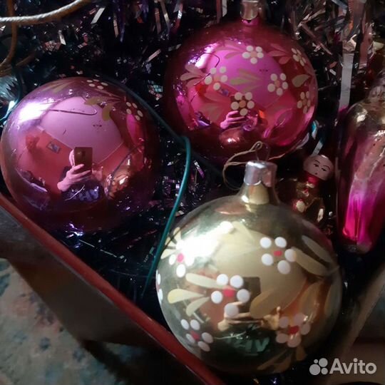 Елочные игрушки СССР на прищепке