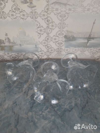 Креманки/ мороженицы 3 штуки стекло