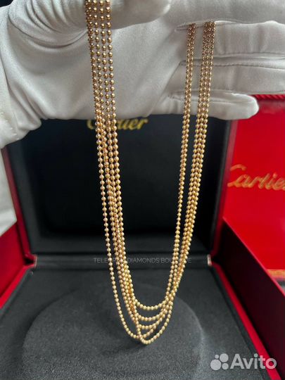 Колье cartier agrafe розовое золото 750