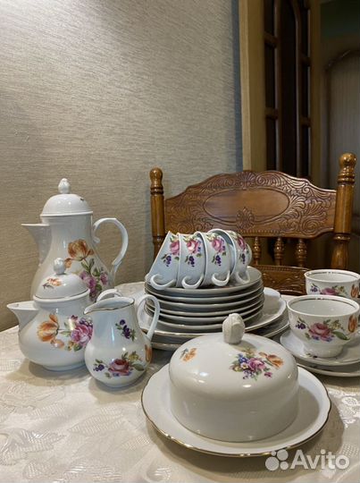 Сервиз чайный «Мейсенский букет»