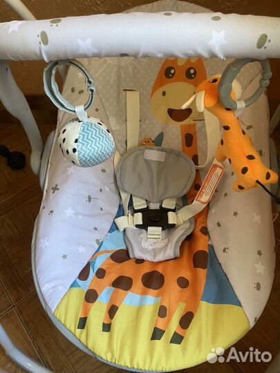 Детские электронные качели для новорожденных