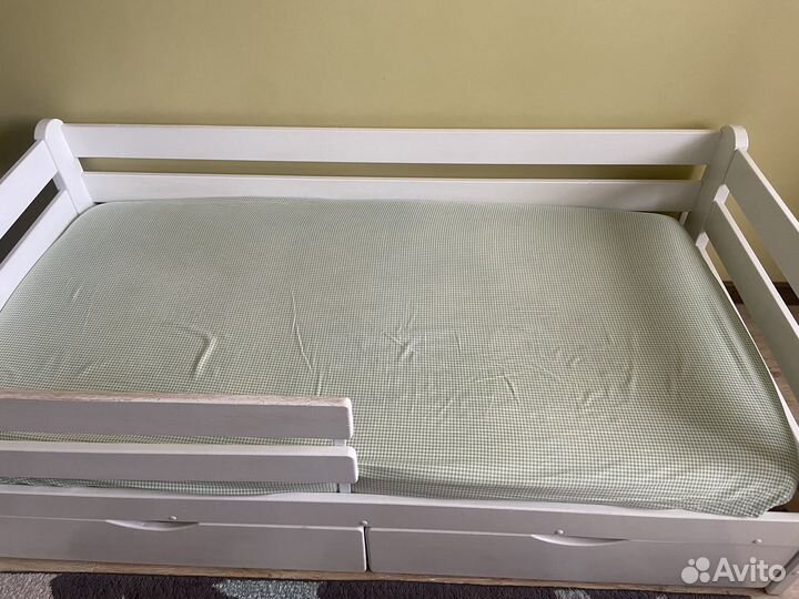 Детская кровать 80 160 с ящиками