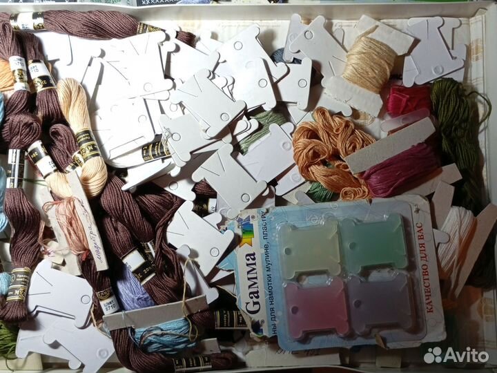 Мулине для вышивания,остатки