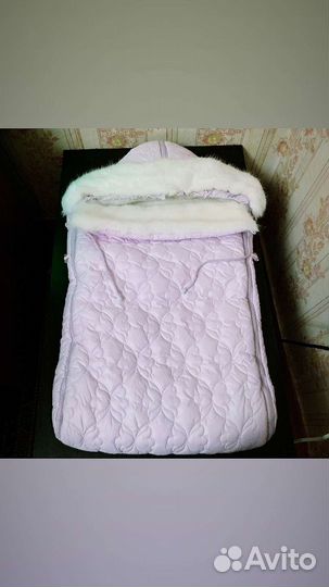 Конверт зимний на овчине на выписку