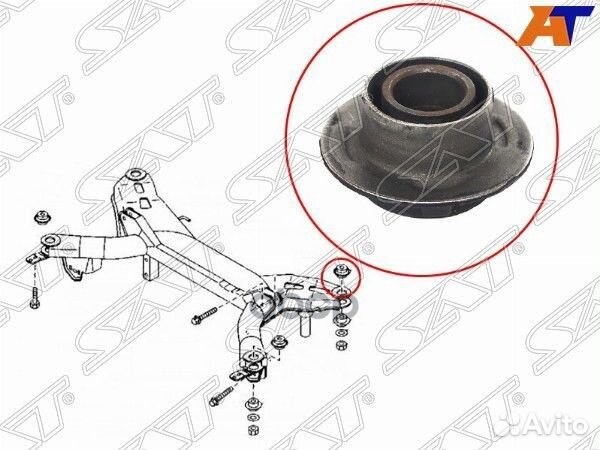 Сайлентблок задней балки mazda 6 02-08/atenza 0