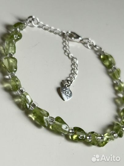 Браслет Хризолит натуральный