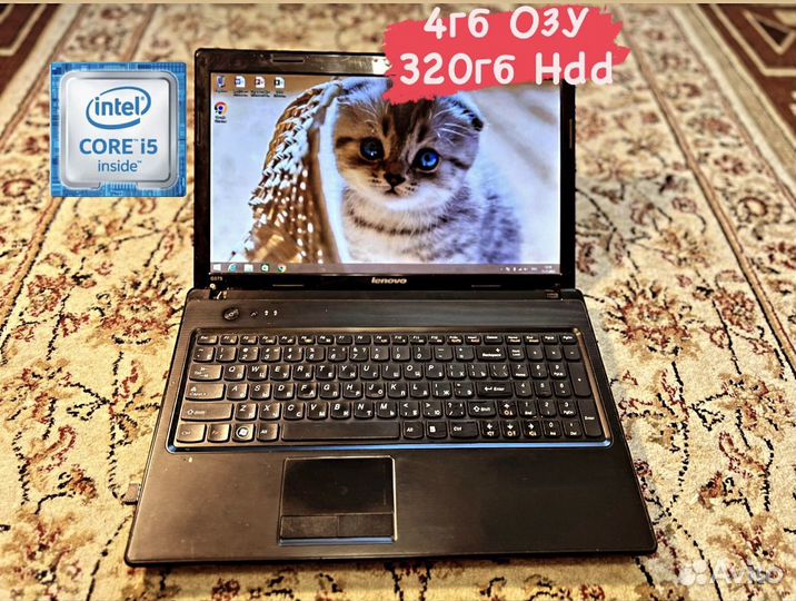 Отличный Ноутбук Lenovo core i5/4гб/320гб Hdd