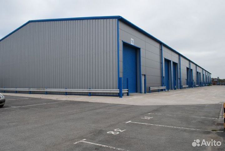 Теплый ангар под ключ 500 метров
