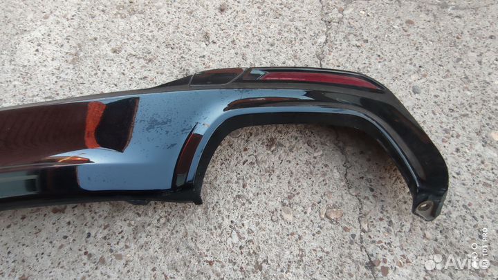 Диффузор BMW5 G30 от 550i и двойные насадки