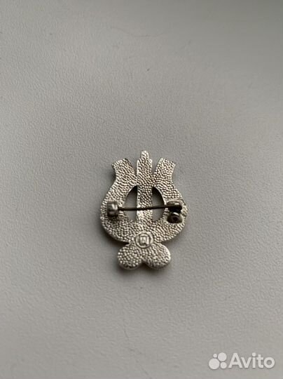 Советская брошь «арфа»