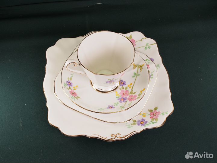 Антикварная кофейная четверка. Англия