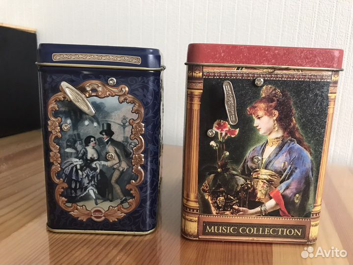 Жестяная банка музыкальная