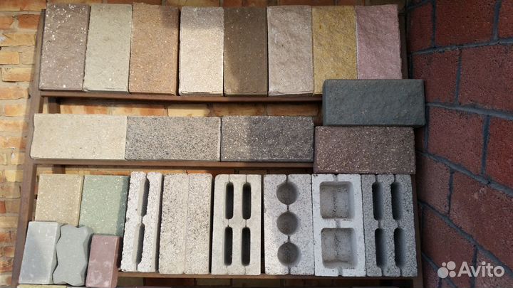Керамзитные Бетонные Блоки на дом Кирпич Мрамор