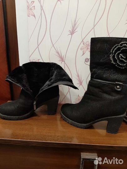 Сапоги зимние женские 39 натуральные