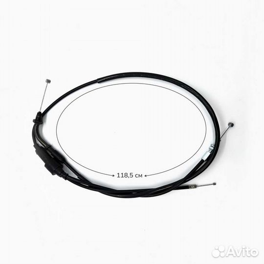 Трос газа двойной с загибом на мотоцикл CG-250 (L1