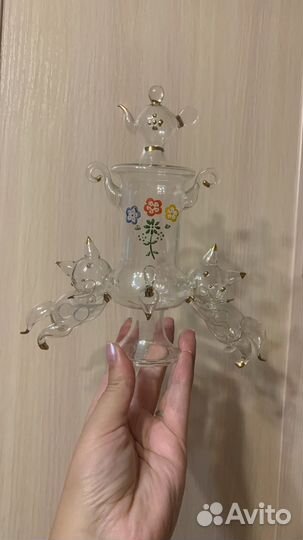 Винтажная статуэтка, ручная роспись, конфетница