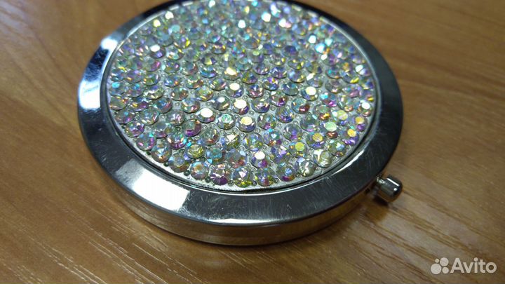 Зеркало компактное стразы