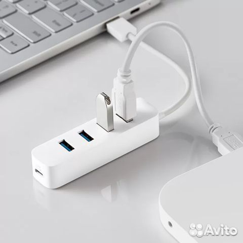 Адаптер сплиттер Xiaomi USB 3.0/USB-C Splitter