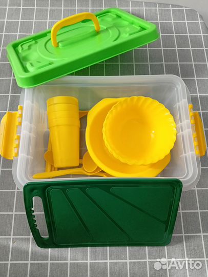 Набор посуды для пикника новый