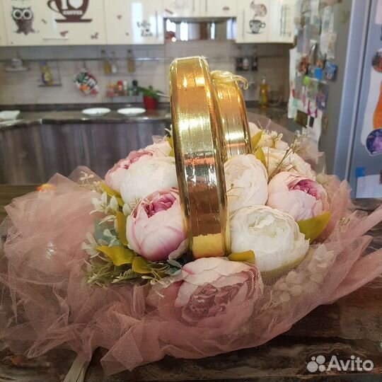 Свадебные кольца на машину плюс фота на капот