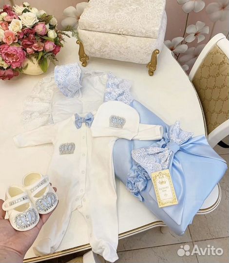 Готовая выписка из роддома, конверт на выписку