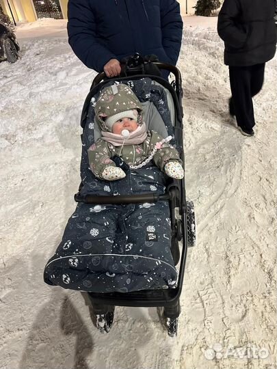 Зимний конверт в коляску или санки