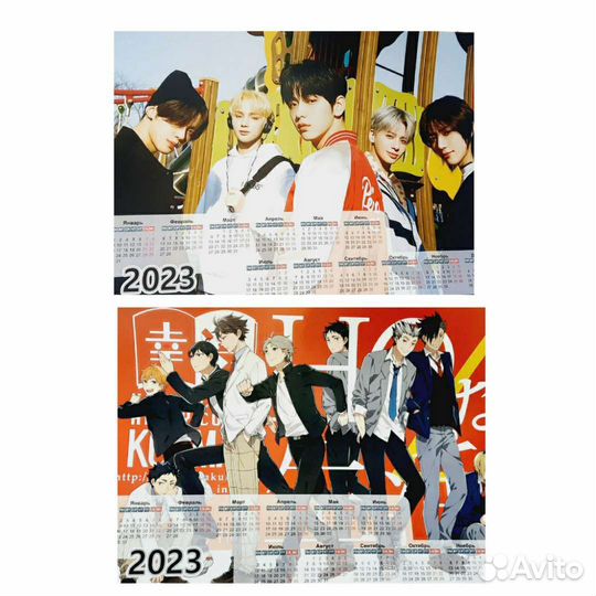 Плакаты постеры календари аниме к-рор геншин