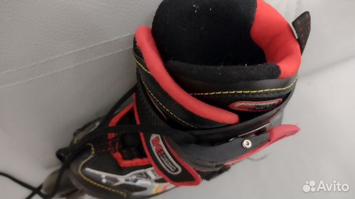 Роликовые коньки Rainbow раздвижные р.26-31+защита