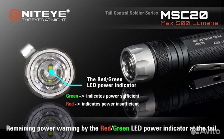 Фонарь niteye MSC20