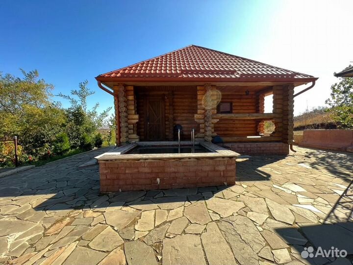 Баня на дровах с бассейном