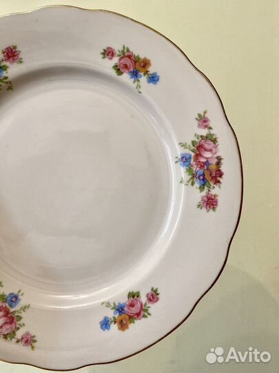 Тарелка фарфор СССР винтаж дулево