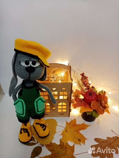 Заяц амигуруми связаный крючком