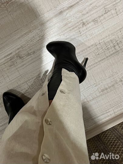 Сапоги кожаные