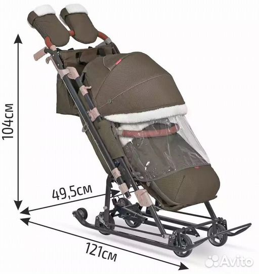 Санки-коляска Nika 7-8K премиум класса