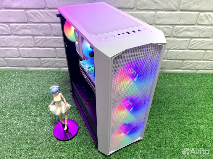 Мощный пк RTX 3080, Intel 13100F, DDR5 16GB, NVMe