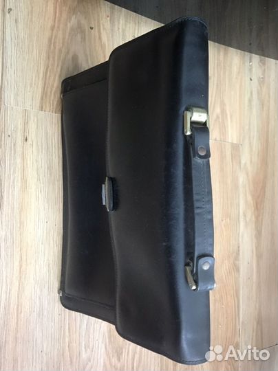 Мужской кожаный портфель стильный современый