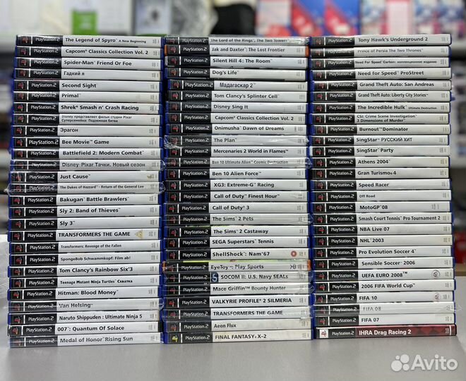 Игры ps2 лицензионные (магазин)