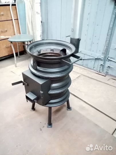 Печь под казан из дисков