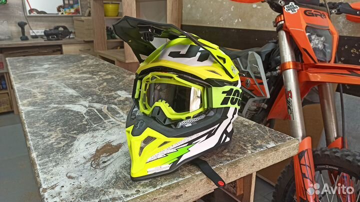 Мото шлем велосипедный just 1 эндуро кросс