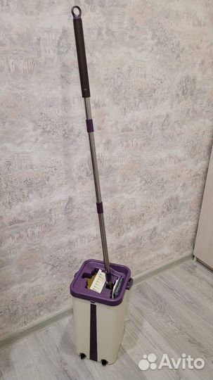 Швабра с ведром и отжимом новая