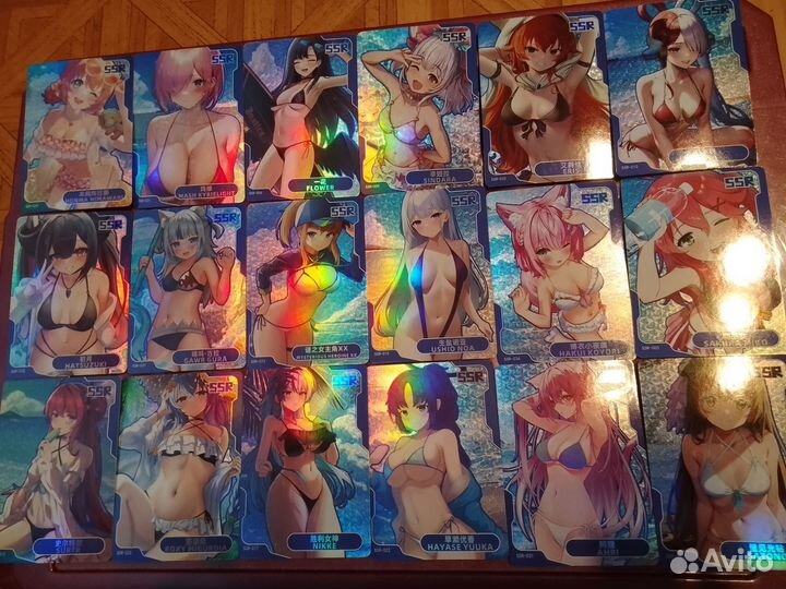 Коллекционные карточки аниме девушки